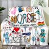 Tribute Doctor Nurse Blanket Flannel Printed Blanket Four Seasons Universal Family Leisure Sofa Blanket