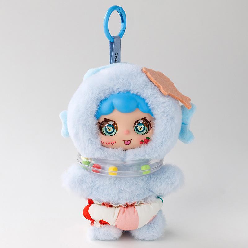 Cute Silicone Constellation Plush Doll Keychain Pendant