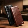 QIALINO Prémiové pouzdro z pravé kůže pro Samsung Galaxy Z Fold 8 Ultra 7 6 5 Fold7 Fold6 Fold5 5G Přírodní hovězí kůže Kryt peněženky