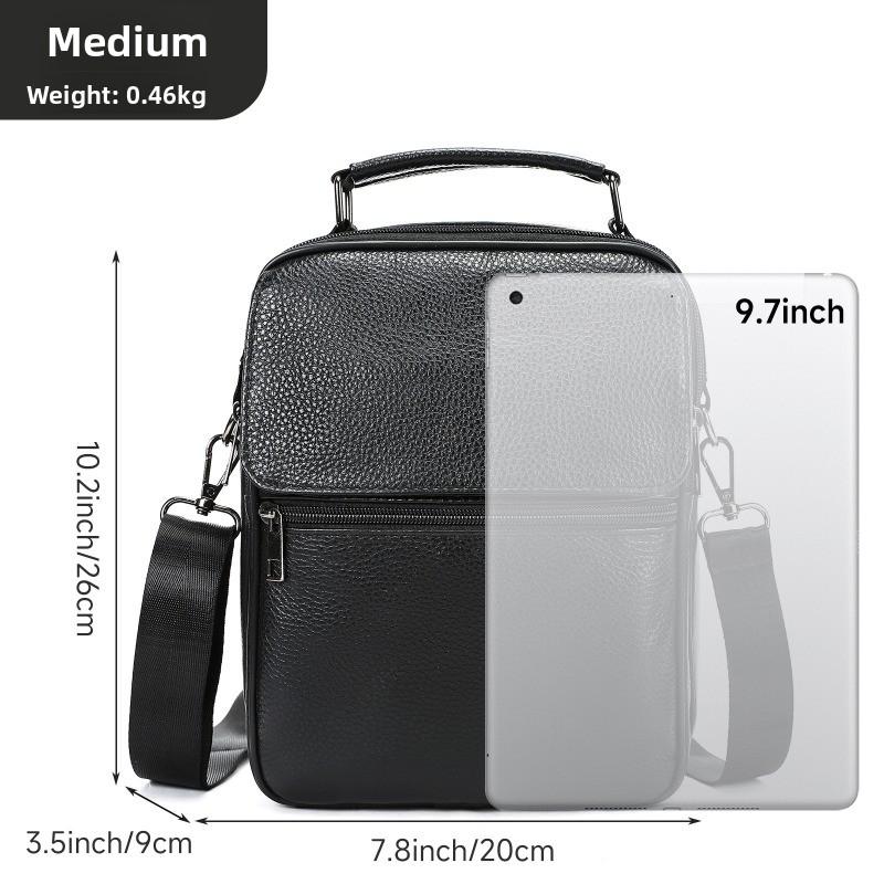 Genuine Leather Versatile and Trendy Crossbody Bag, High-end Single-shoulder Bag, Casual Outdoor Small Crossbody Bag