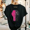 Her Fight Is Our Fight Boxing Glove Tee Pink Ribbon Breast Cancer Awareness TShirt Unisex Women Unisex Short Sleeve Graphic Tee