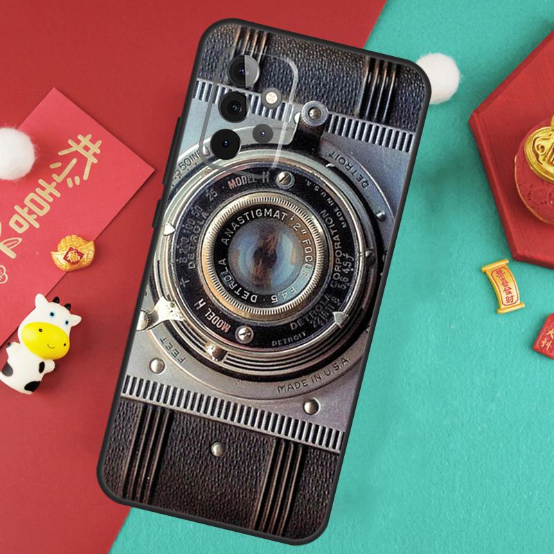 Retro Camera Vintage Case For Samsung Galaxy A56 A36 A26 A16 A06 A13 A33 A53 A15 A35 A55 A34 A54 A12 A32 A52 A17
