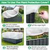 Raised Bed Plant Cover Raised Bed Bird Netting Barrier Screen With Drawstring Freeze Protection Frost Mesh Barrier Screen For