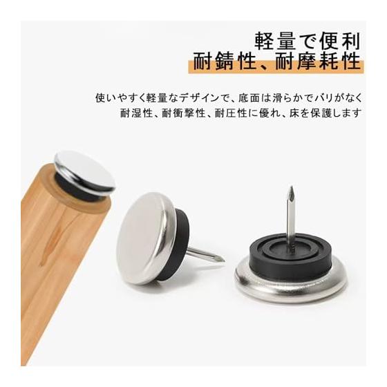 Furniture Slider, 10 Pieces, Furniture Pad, Round, Easy To Move, Chair Leg Cover, Round Furniture Moving Pad, Chair Foot Cover, with Nails,