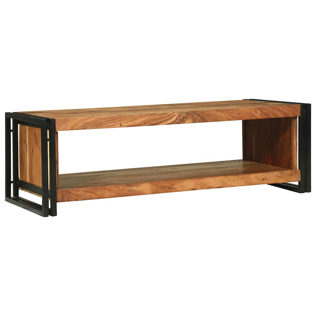 Coffee Table Brown 120 X 50 X 38 Cm Solid Acacia Wood