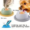 1 Slow Feeder Dog and Cat Lick Mat with Interactive Bone Cutouts - Durable Pet Food Dispenser for Wet Food, Treats, Yogurt - Mental Stimulation