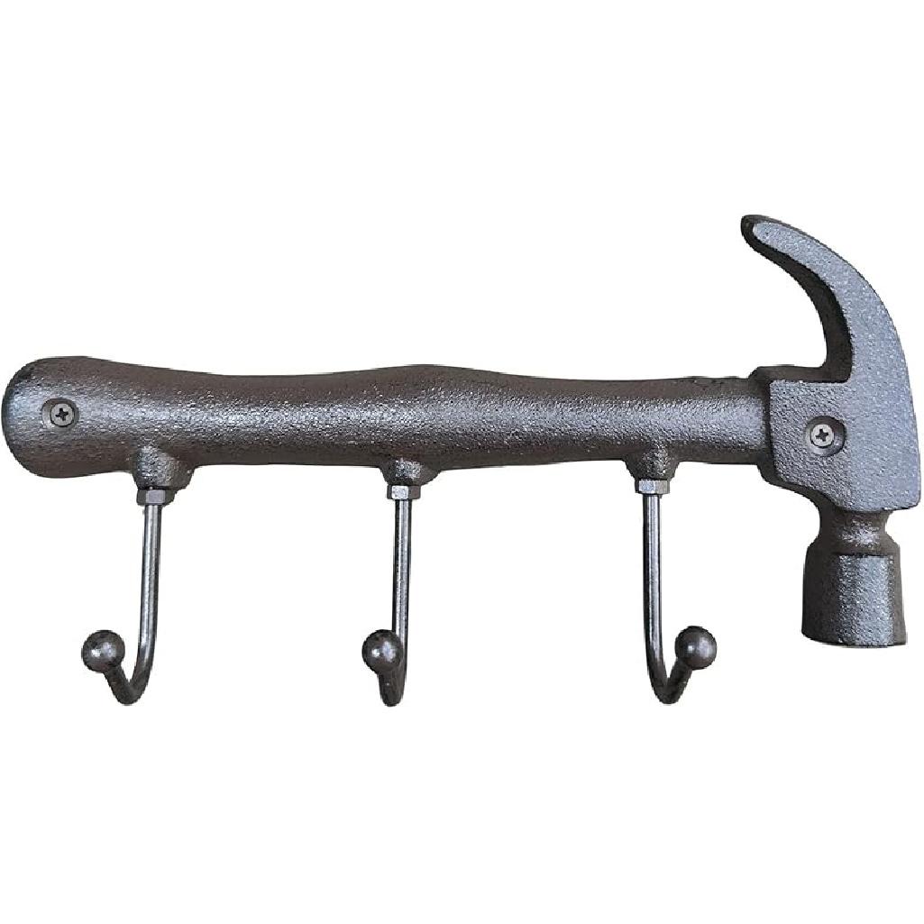 

Ретро Винтаж Держатель для ключей Крючки Чугун Гаечный ключ Форма Декоративный Настенный Антикварный Мужская пещера Гараж Держатель для инструментов Вешалка для пальто и шляп Hammer