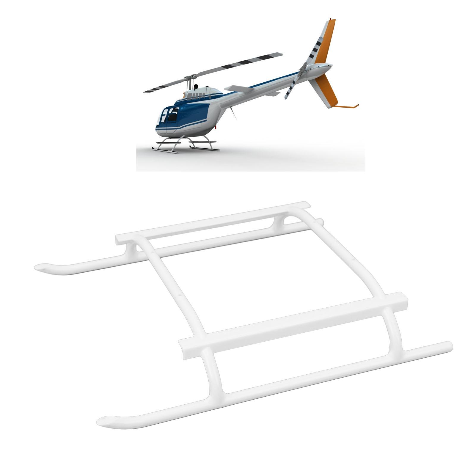 

RC Helicopter Landing Gear Plastic Stable Support Strong Wind Resistance Helicopter Landing Skid for Flywing BELL206