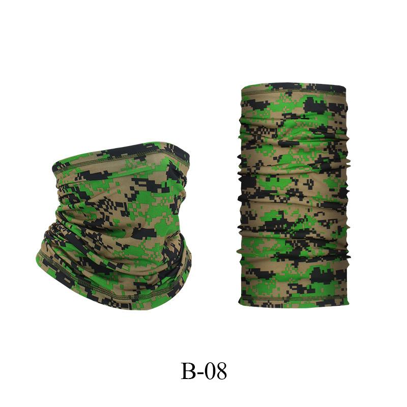 Proteção UV Cobertura Facial de Seda Gelo Tubo de Pescoço Bandana Lenço para Esportes ao Ar Livre Respirável Lenço para Caminhada Polaina de Pescoço Bandana