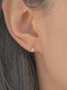 Getmebling [14K Gold] Simple Cubic Earring