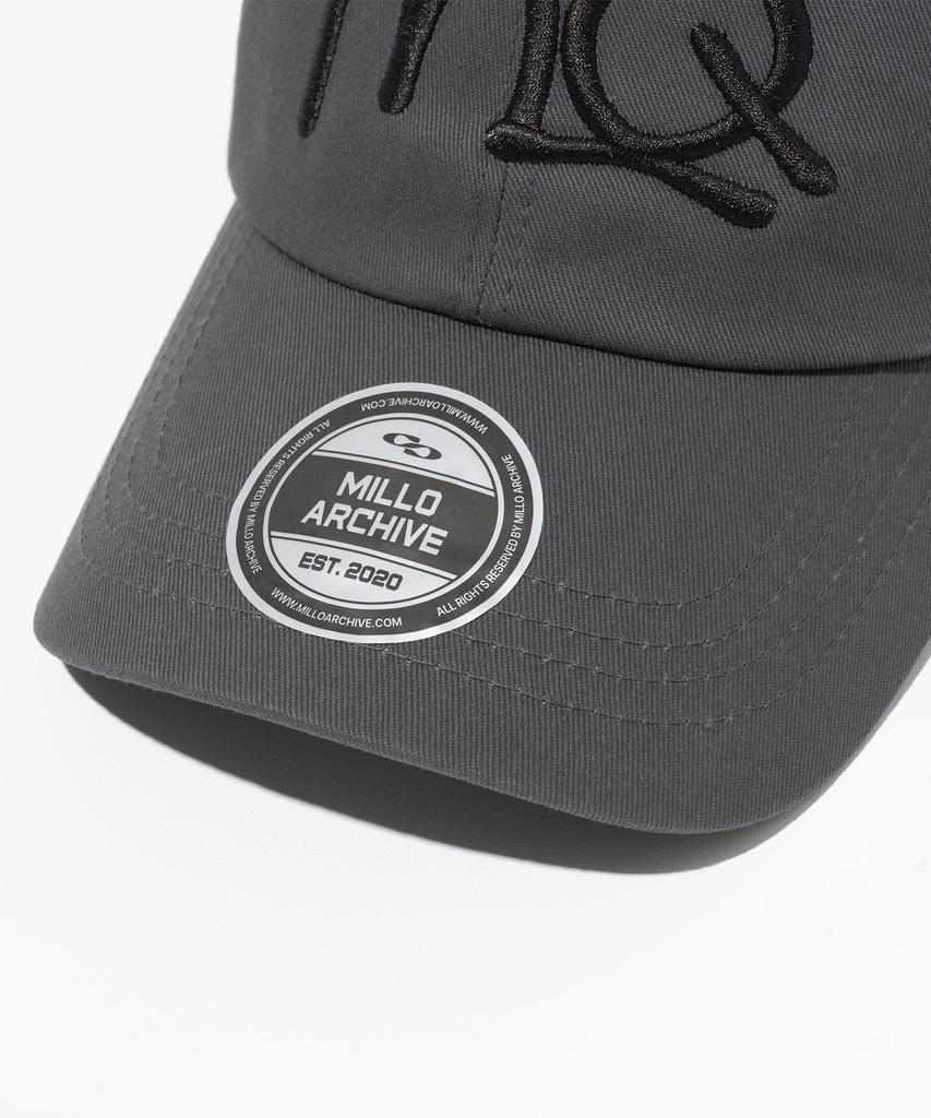 MILLO ARCHIVE Dim Embossed Ball Cap [Charcoal]
