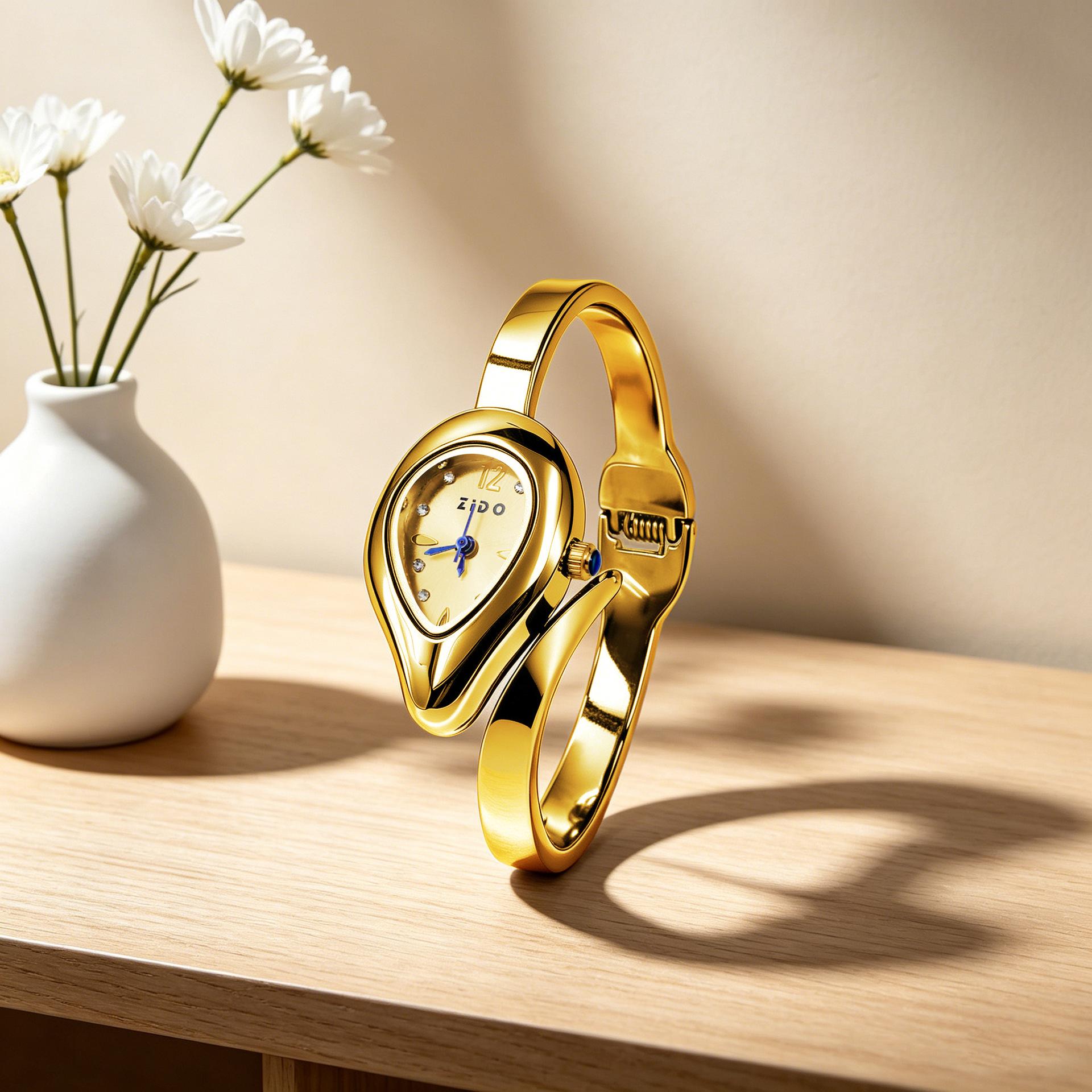 Exquisite Fashion National Style Watch Niche Temperament Women S Watch Gold Bracelet Watch Women S Bracelet Watch naked watch