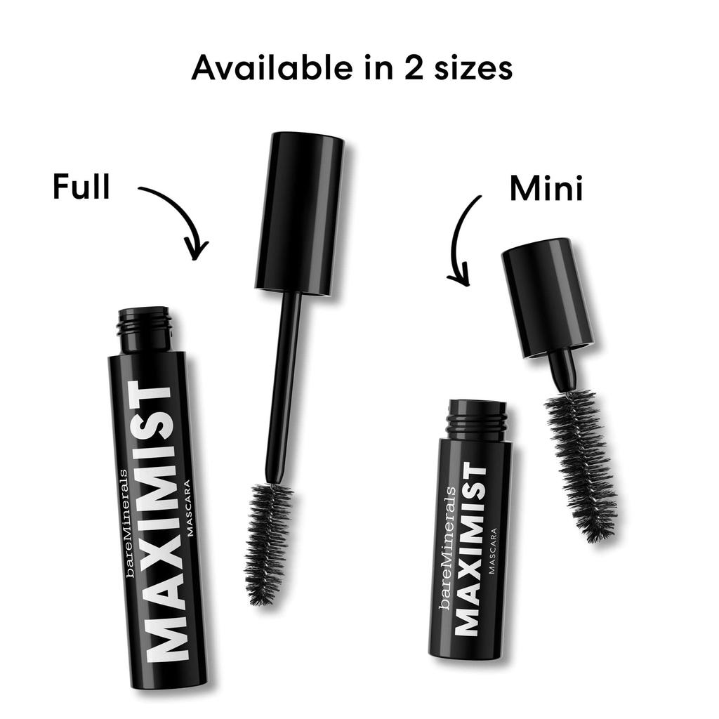 bareMinerals bareMinerals Maximist Phytofiber Volume Mascara Maximum Black Black That Creates a Look 9mL Jet-black