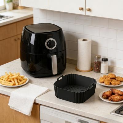 Yousheng Universal Silicone Air Fryer Liner Reusable Non-Stick Mat for Ninja Dishwasher Safe Air Fryer Accessory
