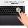 Erhöhte Silikon-Tastaturschutzfolien für 14/16- und Air 13/15-Tastaturen mit langen Fingernägeln – ideal zum Lernen oder Arbeiten