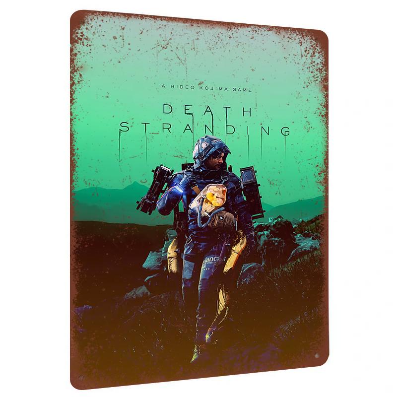 

Death Stranding Game Theme Custom Metal Tin Sign Home Decor Living Room Study Wall Art Hanging Ornament Collectible 7.9x11.8In(20x30cm)