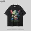 Oversized Vintage Washed Cotton T-Shirt Men Women Loose Fit Round Neck Short Sleeve Streetwear