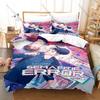 Semantic Error 3Pcs Bedding Set Duvet Cover 2 Pillowcases Campus Romance Two Main Characters Graphic Breathable Dorm Linen
