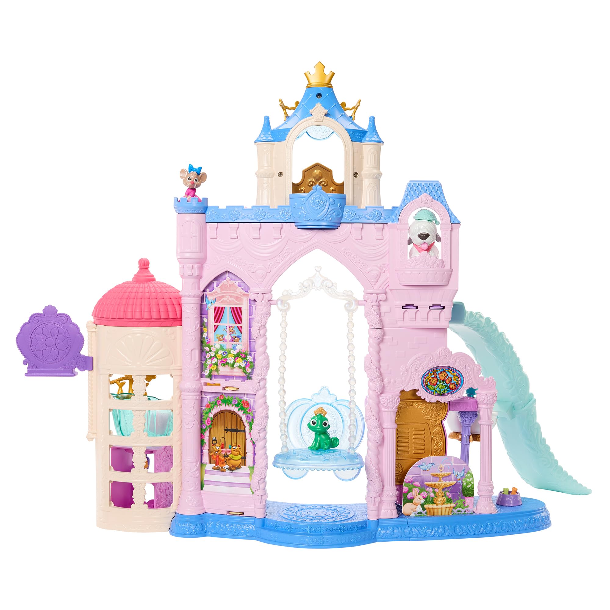 

Mattel Принцессы Диснея Замок, полный аксессуаров для кукольной ролевой игры, в комплекте, продается, возраст 3+ и JBF96 - друзья, дом для переодевания, игровой набор, (кукла