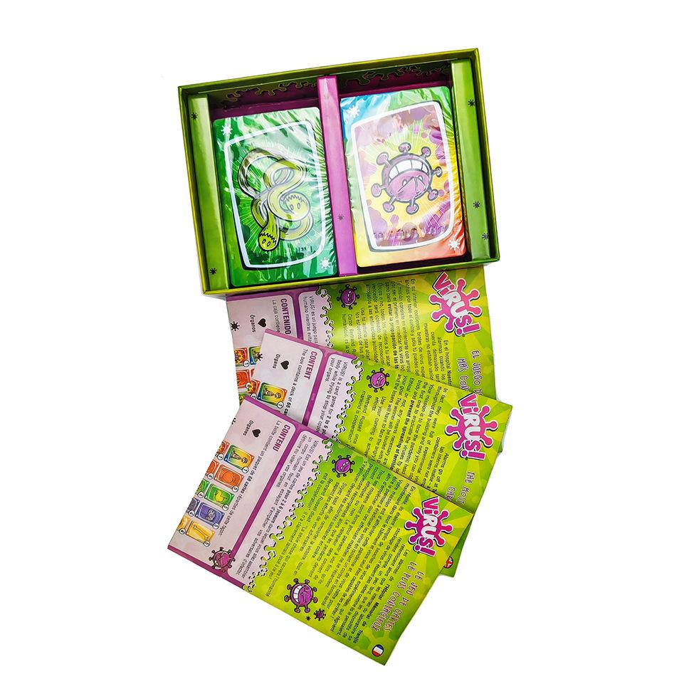 English Virus Infection Card Game: Family & Kids Interactive Toy