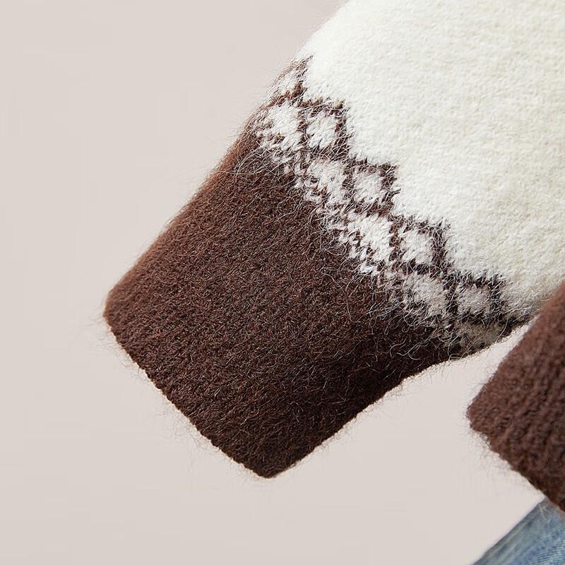 Women's Soft Warm Lamb Wool Blend Half-Zip Sweater