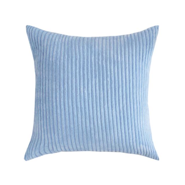 Supersoft Corduroy Cushion Cover Solid Striped Throw Pillow Covers Decorative Pillow Case for Sofa Bed Living Room Decoration