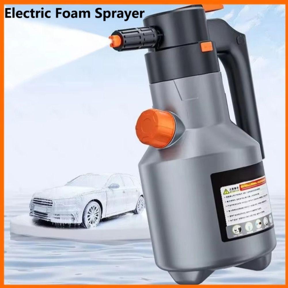 Handheld Electric Foam Sprayer 2L Foam Spray Bottle  For Car Wash Home Cleaning