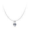 Shining Angel Set 925 Silver Necklace Women's Silver/Blue ZT26011303A