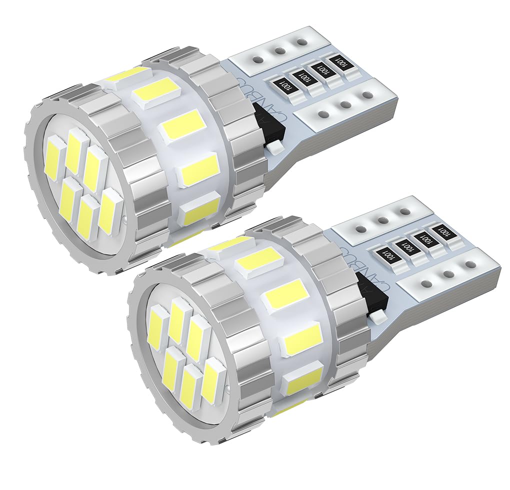 T10 LED, Hvit, Eksplosivt Lys, Innebygd Canbus, Posisjonslys, Skiltlys, Romlys, Ultra