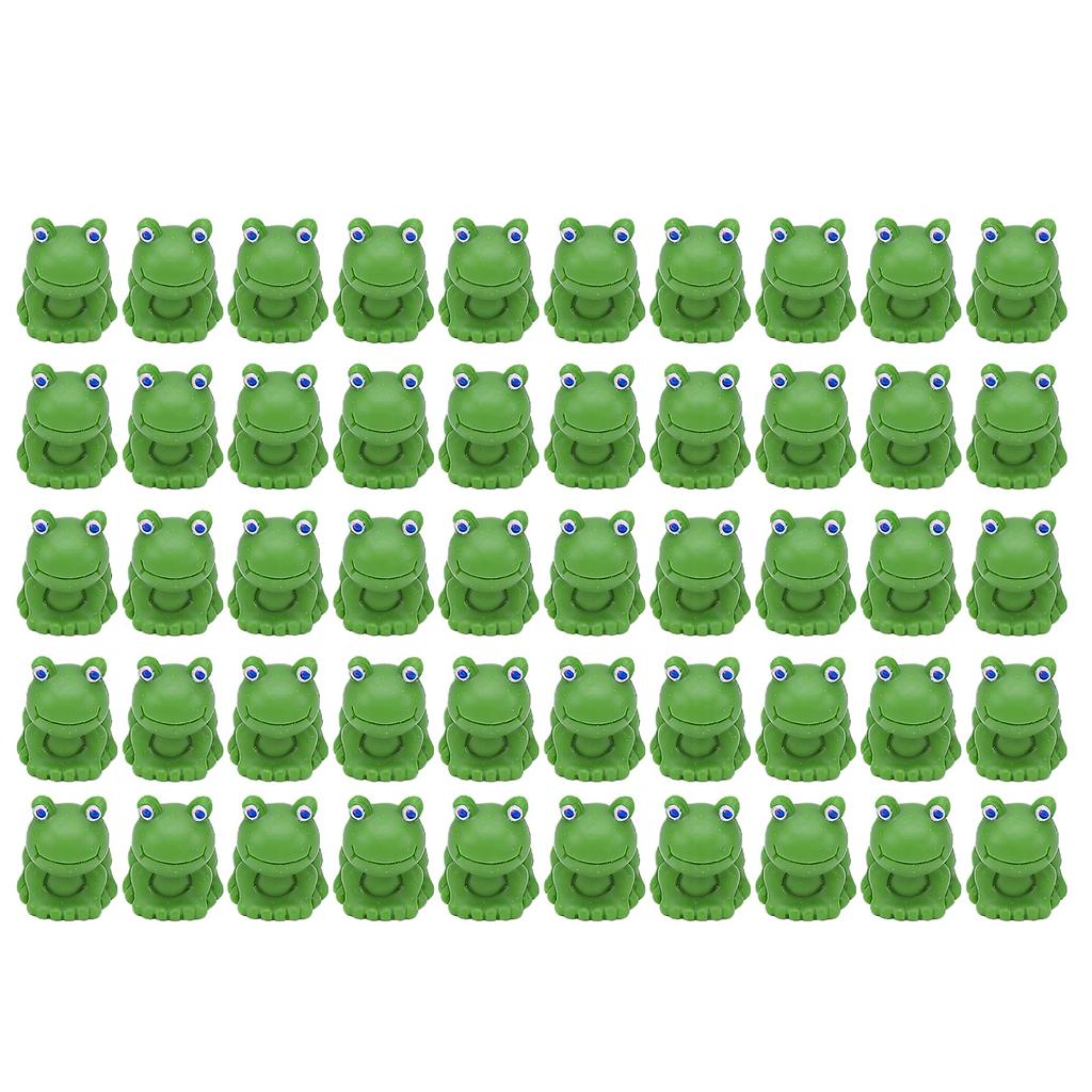 50 Stück Mini-Frösche Niedliche Lebendige Miniatur-Harz-Froschfiguren für Garten-Moos-Landschaftsdekorationen