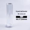 Portable Transparent Badminton Tube with Moisturizing Lid - Handmade Storage for Shuttlecocks