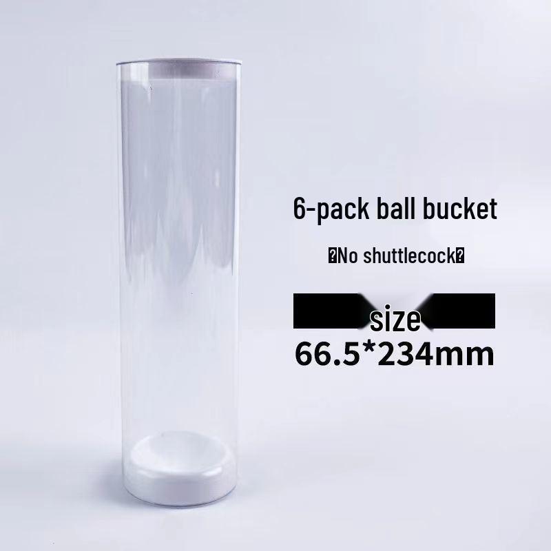 Portable Transparent Badminton Tube with Moisturizing Lid - Handmade Storage for Shuttlecocks