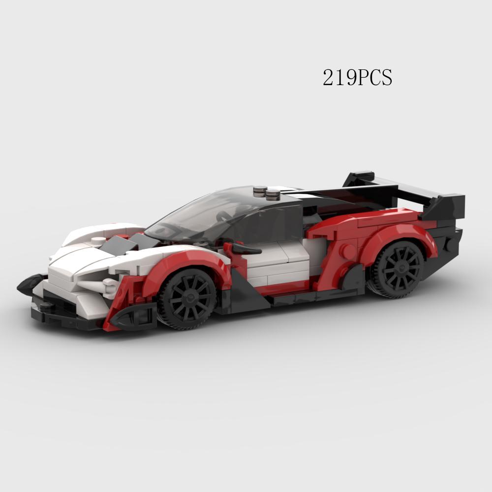 MOC Car Super Race City Speed Sport Pickup Vehicle Model Building Blocks Rally Supercar Racing Bricks Christmas Gift Technical