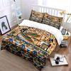 Ancient Egyptian Mural Scene Bedding Set for Kids Luxury Gift 3pcs Digital Print Comforter Set Soft Comfortable Breathable
