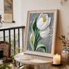 DIY Pearl Painting Set Lily Pattern Home Decoration Handmade Sticky Diamond Creative Canvas Pearl Art Painting Crafts Perfect Gift
