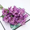Simulated Flower Fake Lilies Silk Material Realistic Appearance Faux Flower Home Office