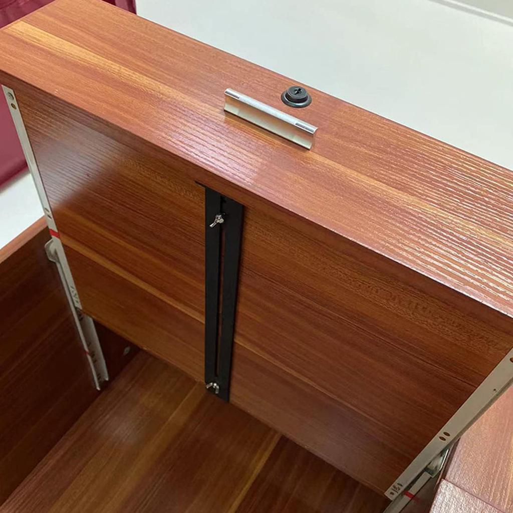 4Pcs Drawer Repair Kits Furniture Repair Accessory Bracket Middle Mount Drawer Hardware To Reinforce and Repair Breakage