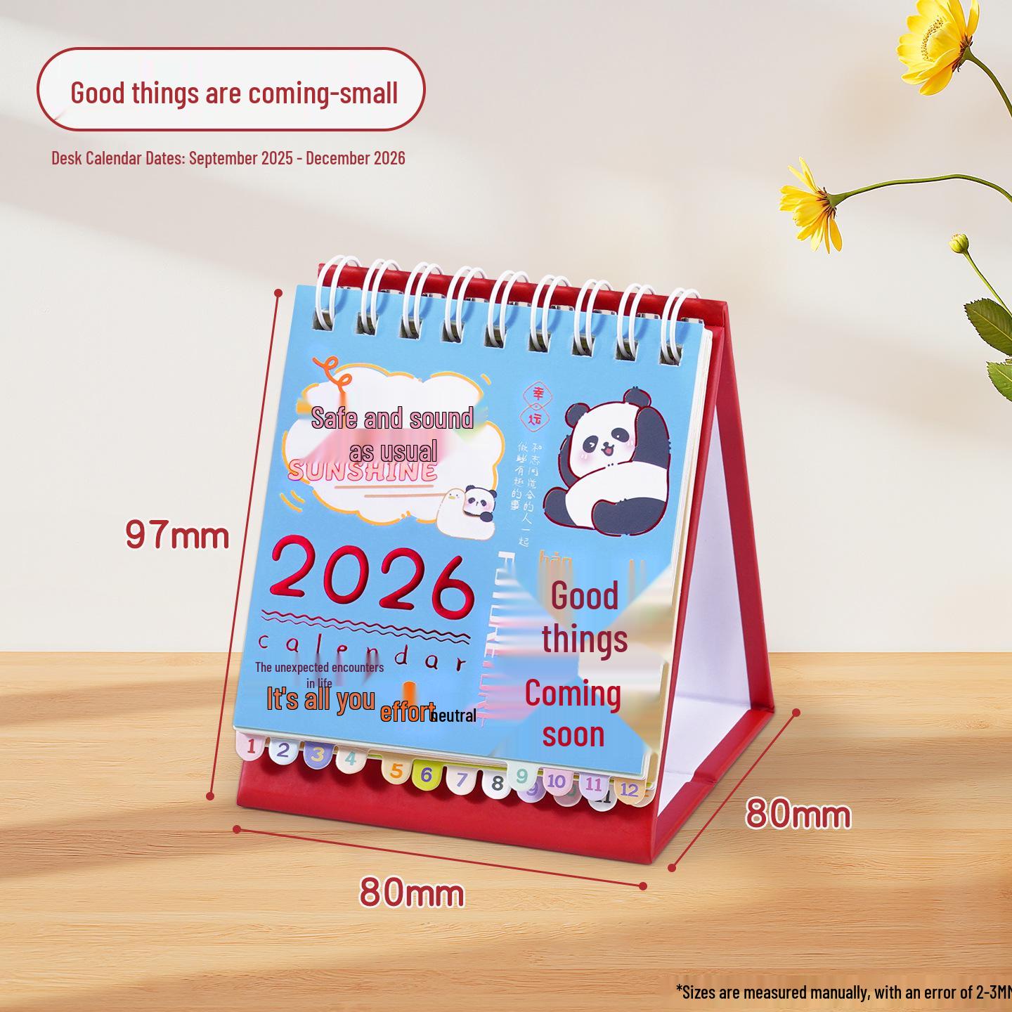 

Креативный милый мультяшный настольный календарь: Мини Ежемесячное Настольное Украшение для Нового Года для Офисного Использования