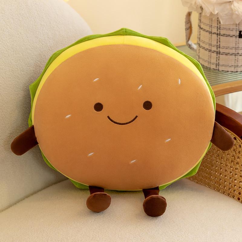 Plush Burger Toy Cute Cartoon Pp Cotton Filling Children Birthday Gift Festival