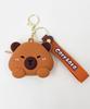 WEGO Capybara Mini Cute School Size Pattern 2 Pouch, Keychain, Gift, Present, Supplies, Women's, F,