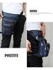 Men's Tactical Leg Bag Waterproof Multi-Pocket Drop Leg Pouch Outdoor Cycling Hiking Fishing Thigh Pack with Adjustable Straps