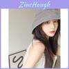 Houndstooth Sun Hat With Wide Brim For Sun Protection And Fashion In Spring And Summer