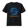 T-shirt Logo Cannon Group Stampa Film Tessuto di Alta Qualità Vestibilità Comoda Lavaggio Vintage Traspirante Leggermente da Uomo Morbido