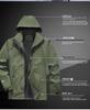 Men's Waterproof Windbreaker Jacket - Spring/Autumn, Breathable, Plus Size, Hooded, for Casual Camping and Mountaineering