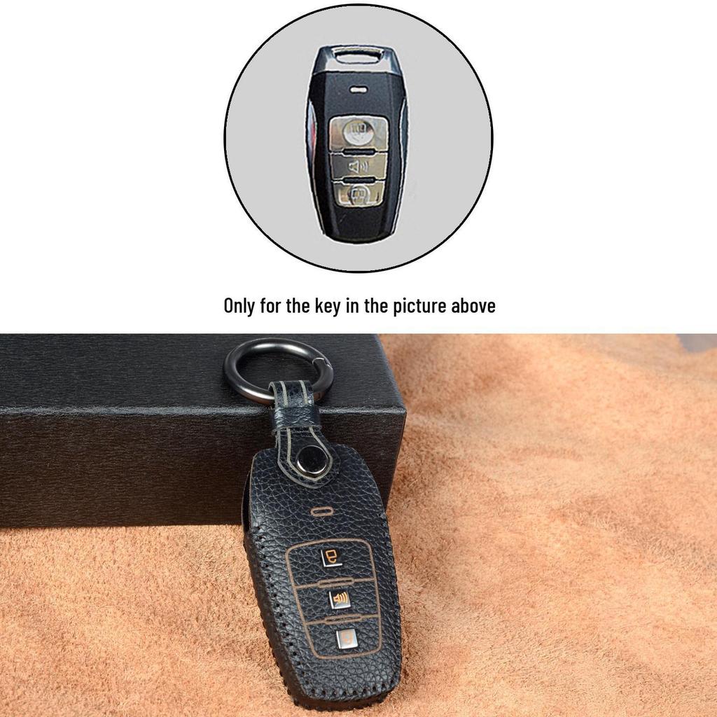 Genuine Leather Key Cover for Great Wall Haval Models H6, H2S, M6, H9, F5, H4, Big Dog, F7, H7