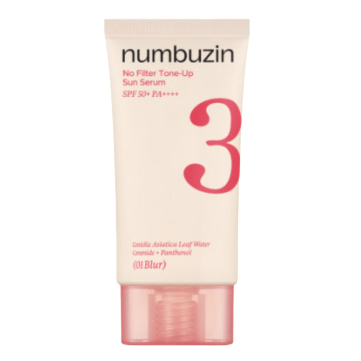 Numbuzin No. 3 Porcelain Base-skip Tone Up Beige SPF50+ PA++++ Sunscreen 50ml 01 Blur
