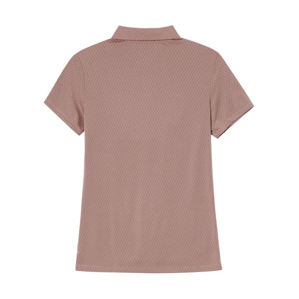 Adidas Stylish Minimalist Comfortable Versatile Golf Short Sleeve Polo Shirt Women Polo Shirts Pink Beige JE9904