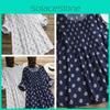Women Size Plus Printed Dot Tshirt Dress Ladies Casual Baggy Tunic Blouse Tops