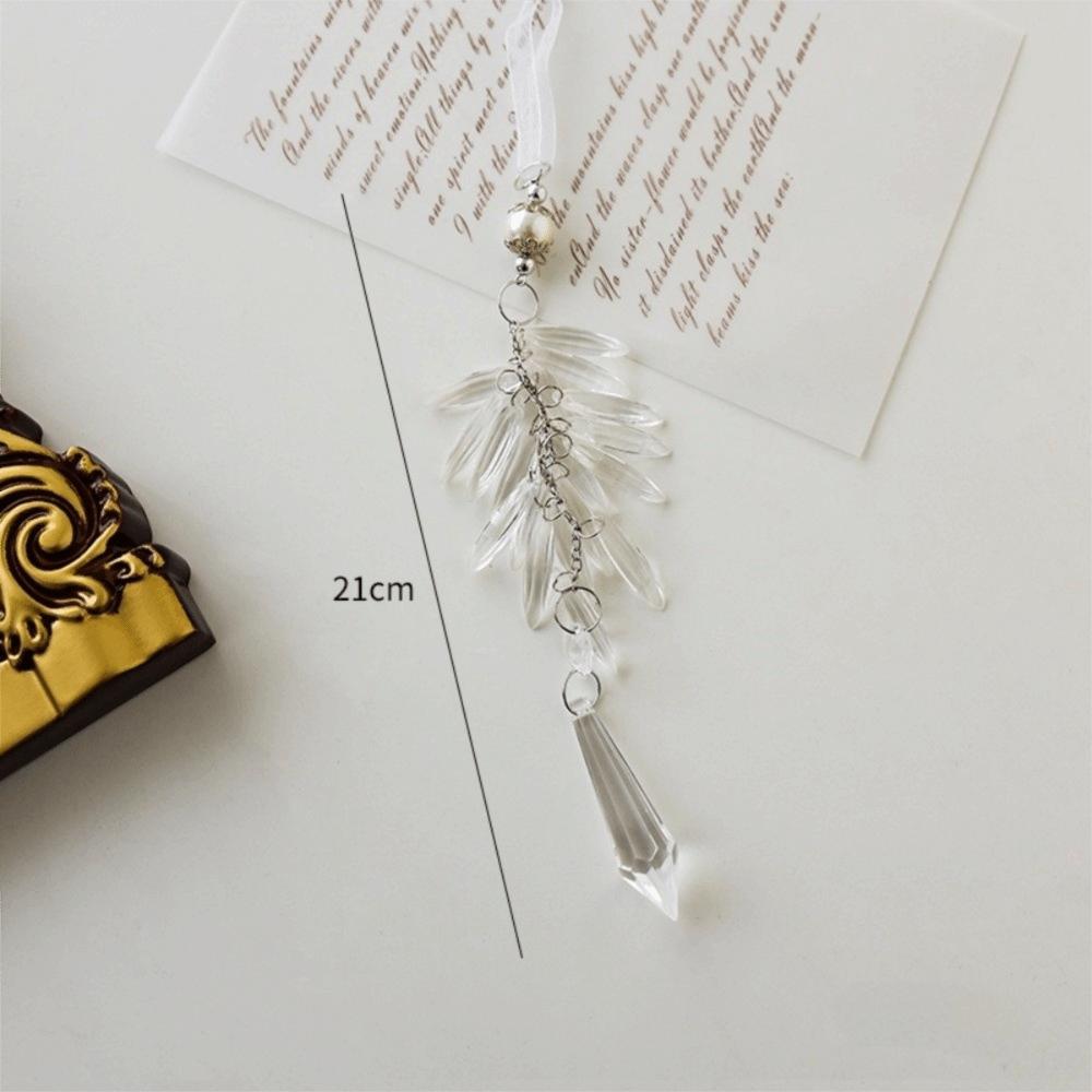 New Ice Crystal Snowflake Christmas Tree Pendant Clear Hanging Christmas Ornament Acrylic Christmas Decoration Party Supplies