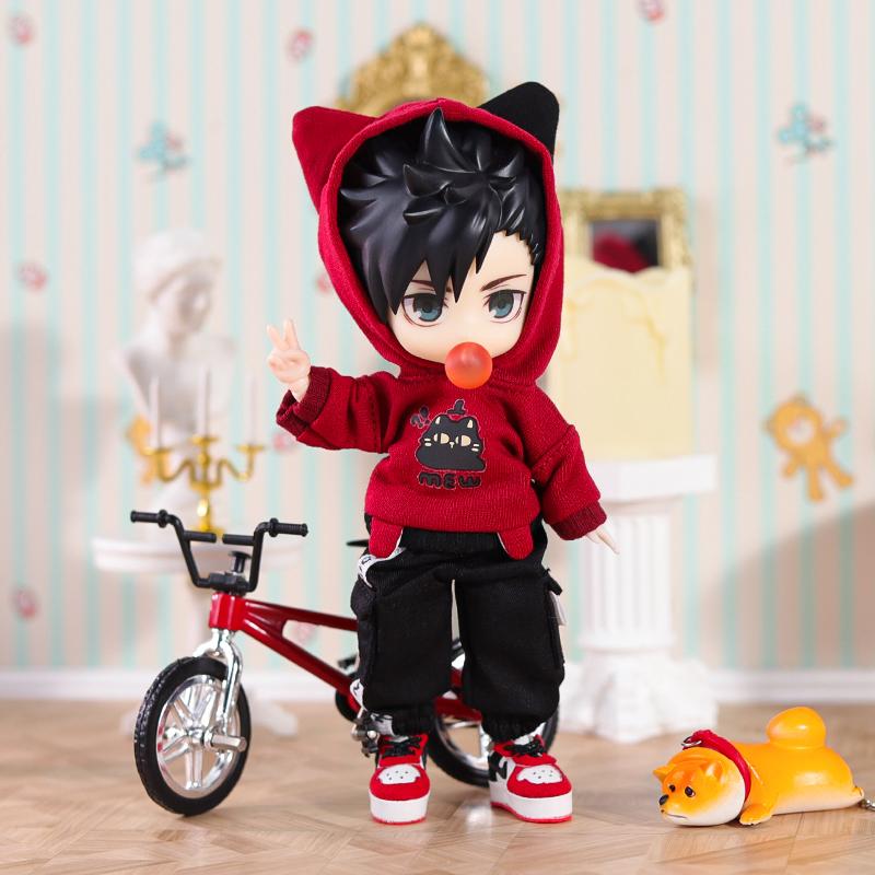 OB11 Clothes Small Animal Sweatshirt Baby Clothes Suit Shorts Set Clothes Ornament GSC Body 1/12bjd Doll Clothes Plaything Clothing